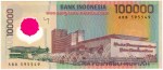 uang kuno indonesia 100000 rupiah polymer 1999 d